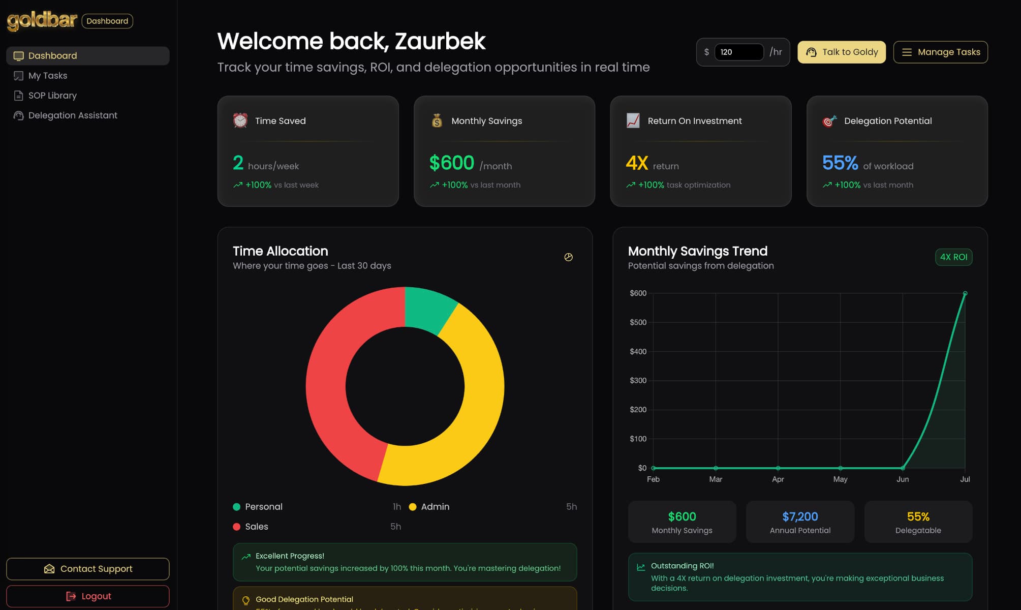 Goldy AI Assistant